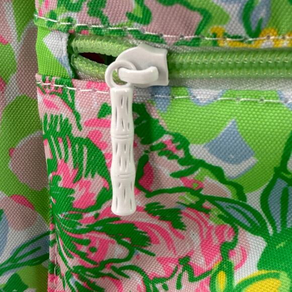 Lilly Pulitzer Backpack Cooler Lime Feeling Good Floral Print Insulated Tote - Picture 4 of 12